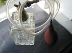 Antiek Kristallen Parfumverstuiver  met ballonnetje, Antiek en Kunst, Antiek | Glas en Kristal, Verzenden
