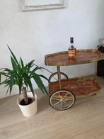 Vintage Serveerwagen / Theewagen met Houtmotief, Ophalen