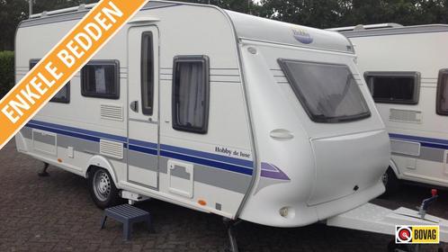 Hobby De Luxe 460 LU met Reich PRO 2.0 mover, Caravans en Kamperen, Caravans, tot en met 4, 1000 - 1250 kg, Rondzit, Hobby, 2 aparte bedden