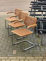 Marcel Breuer cesca armstoelen x3 Italiaanse, Huis en Inrichting, Ophalen, Riet of Rotan, Gebruikt, Design
