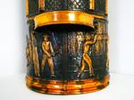 Roodkoperen kolenkit pelletkit vorm van mijnwerkerslamp, Antiek en Kunst, Ophalen of Verzenden, Koper