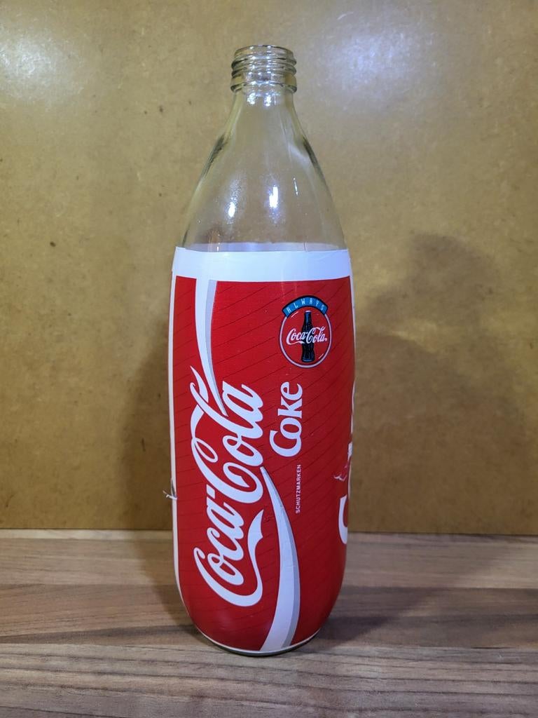 Coca Cola fles 1 liter - 1996 - Always Coca Cola, Ophalen of Verzenden, Gebruikt, Verpakking
