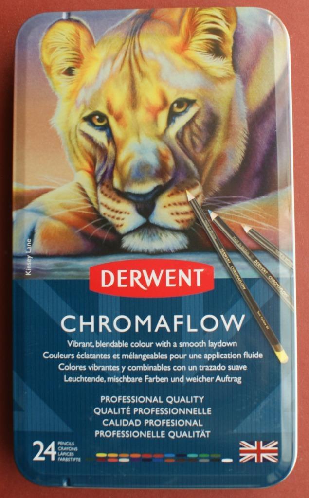 Derwent Chromaflow kleurpotloden, set van 24., Hobby en Vrije tijd, Tekenen, Nieuw, Potlood of Stift, Verzenden