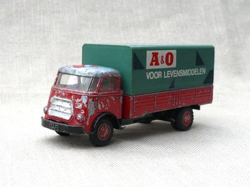 Lion Daf 1300 type 3 met huif A en O levensmiddelen, Hobby en Vrije tijd, Modelauto's | 1:50, Gebruikt, Bus of Vrachtwagen, Lion Toys