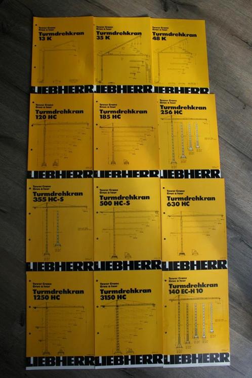 Folders Liebherr-torenkranen, Boeken, Catalogussen en Folders, Zo goed als nieuw, Folder, Ophalen of Verzenden