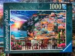 Ravensburger puzzel Positano, Italië 1000 stukjes, compleet, Hobby en Vrije tijd, Denksport en Puzzels, Ophalen of Verzenden, 500 t/m 1500 stukjes