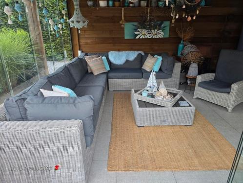 Beach7 club collection, Tuin en Terras, Tuinsets en Loungesets, Gebruikt, Loungeset, Wicker, 8 zitplaatsen, Bank, Bijzettafel
