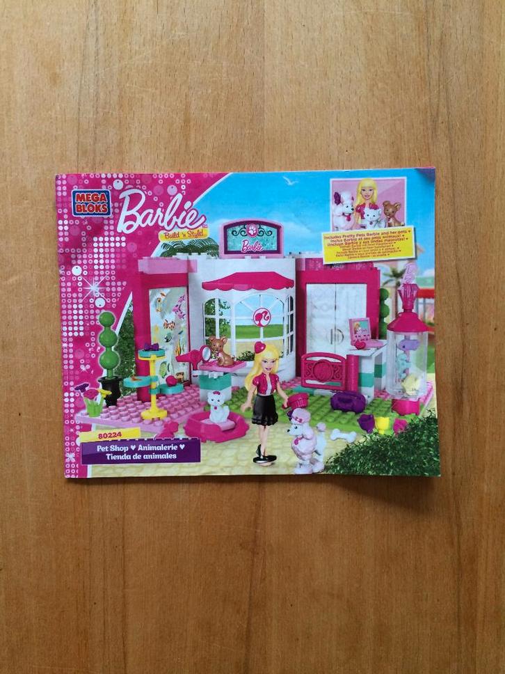 Barbie Megabloks - dierenwinkel (80224), Kinderen en Baby's, Speelgoed | Bouwstenen, Gebruikt, Megabloks, Ophalen of Verzenden