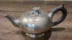 Verzilverde Theepot met Houten Handvat, Antiek en Kunst, Ophalen of Verzenden, Zilver