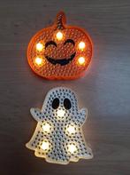 Halloween verlicht spook en pompoen, Hobby en Vrije tijd, Ophalen of Verzenden, Nieuw, Versiering, Halloween of Griezel
