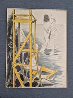 Litho Wim Jonkman 1976, Titel: Témoin, Ophalen of Verzenden