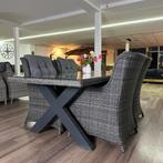 Wicker Tuinset – Tuintafel + 4 Stoelen – Goede staat, Tuin en Terras, Gebruikt, Verzenden, ., .