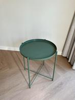 Ikea bijzettafel groen, 45 tot 60 cm, Minder dan 55 cm, Rond, Zo goed als nieuw