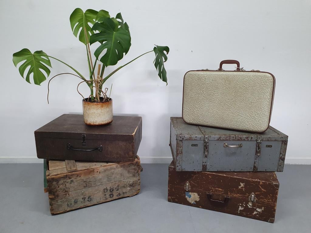 Kist/koffer vintage opberger. €10/€12,50/€17,50, Huis en Inrichting, Woonaccessoires | Kisten, Ophalen, ., ., .