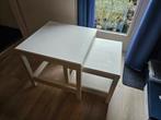 Ikea Havsta witte bijzettafels, set van 2, Huis en Inrichting, Tafels | Bijzettafels, Minder dan 55 cm, Vierkant, Zo goed als nieuw