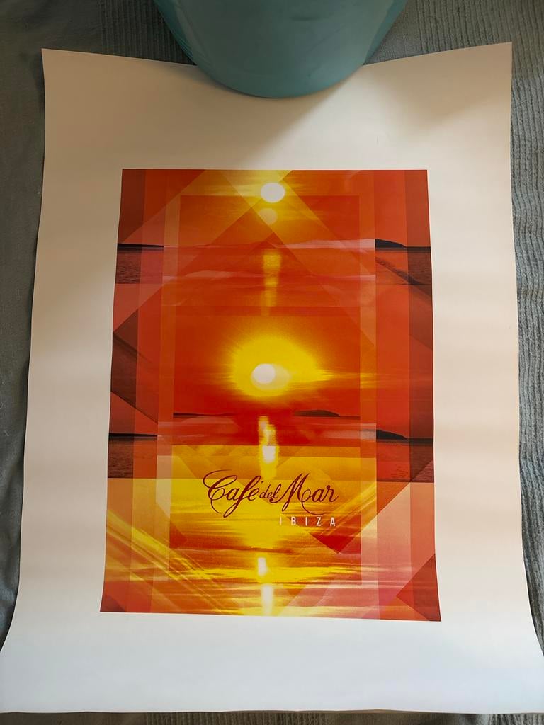 Originele Café del Mar Ibiza Poster - Glanzend, Ophalen of Verzenden