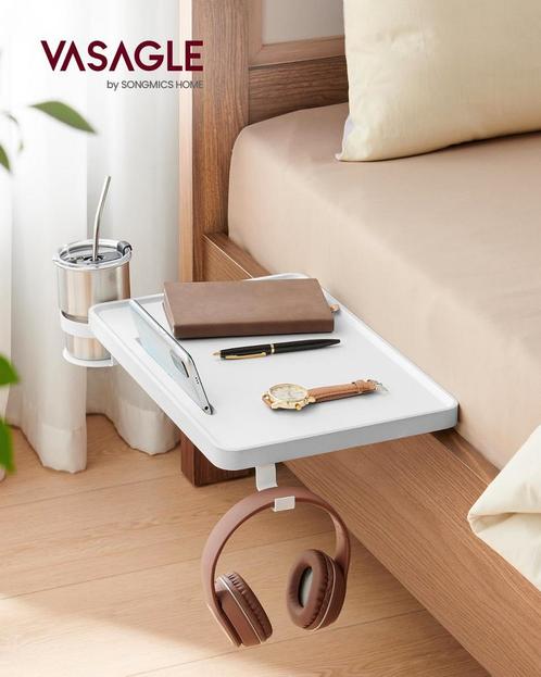 VASAGLE Bedplank - Nachtkastje Alternatief, Huis en Inrichting, Slaapkamer | Nachtkastjes, Nieuw, Minder dan 55 cm, Minder dan 45 cm