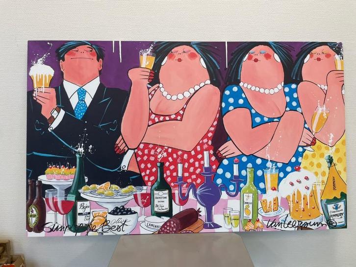 Schilderij van El van Leersum –Print op doek met certificaat, Antiek en Kunst, Kunst | Schilderijen | Modern, Ophalen