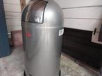 Prullenbak  Wesco, Gebruikt, 40 liter of meer, Ophalen of Verzenden, Rvs