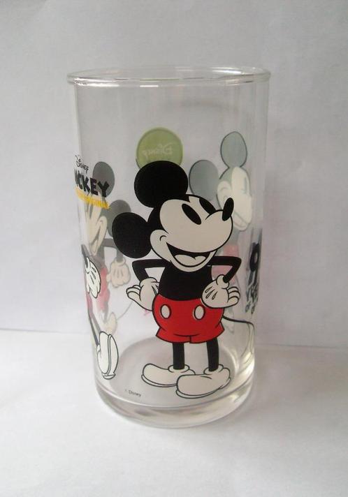 Mickey Mouse Jubileum Glas 90 Years Of Mickey Disney, Verzamelen, Disney, Zo goed als nieuw, Servies, Mickey Mouse, Ophalen of Verzenden