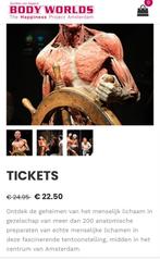 2 tickets Body Worlds Amsterdam, Tickets en Kaartjes, Overige Tickets en Kaartjes, Twee personen