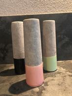 Set van 3 dipped vaasjes, merk House Doctor, 20 cm hoog, Huis en Inrichting, Woonaccessoires | Vazen, Ophalen of Verzenden, Gebruikt