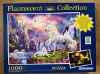 Fluorscent Collection puzzel unicorn 1.000 stuks, Gebruikt, Ophalen of Verzenden