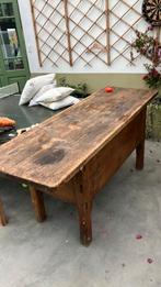 Slagersblok, kookeiland, hoge sidetable, Antiek en Kunst, Ophalen of Verzenden