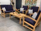 Pracht TEAK HOOGWAARDIG meubel Loungeset 5 pers. Nieuwstaat, Tuin en Terras, Tuinsets en Loungesets, 5 zitplaatsen, Teakhout, Ophalen of Verzenden