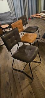 Eetkamerstoelen van Henders & Hazel. Type: Julien., Huis en Inrichting, Ophalen, Zo goed als nieuw, Grijs, Vijf, Zes of meer stoelen