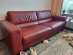 Luxe leren bankstel + grátis passende fauteuils, Huis en Inrichting, Banken | Bankstellen, Ophalen, Gebruikt, Modern/Engels/Warm