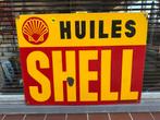 Vintage Shell Huiles Emaille Reclamebord, Ophalen