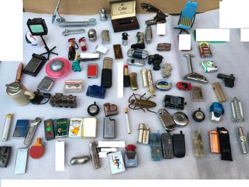 Vintage aanstekers Lot _+90 Zeldzame aanstekers. Bijzonder z beschikbaar voor biedingen