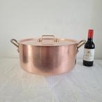 Eenhoorn wegro grote Dikwandige koperen horeca pan sauspan, Huis en Inrichting, Ophalen of Verzenden, Gebruikt, Rvs, Koekenpan of Braadpan