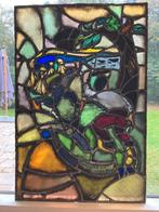 Glas in Lood Jacht Scène, Ophalen of Verzenden