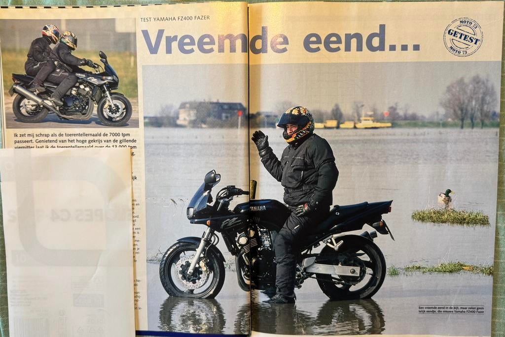 Test 1999 Yamaha FZ400 Fazer, Ophalen of Verzenden, Zo goed als nieuw, Motoren