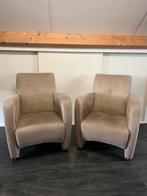 2  heerlijk zittende fauteuils, Ophalen, Gebruikt, Twee, Bruin