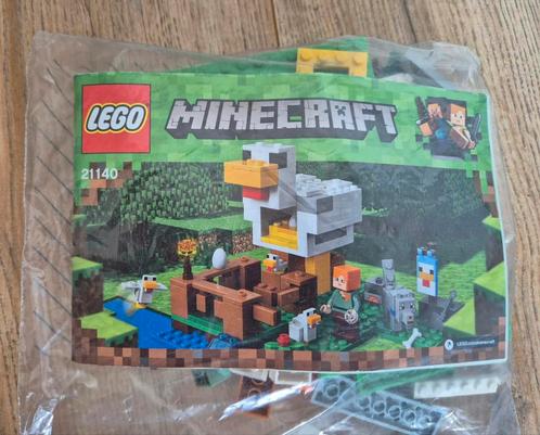 LEGO Minecraft 21140 De kippenren, Kinderen en Baby's, Speelgoed | Duplo en Lego, Zo goed als nieuw, Lego, Complete set, Ophalen of Verzenden