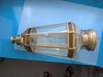 Antieken glazen hanglamp acht-kantig teab, Antiek en Kunst, Ophalen
