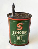 Oud Singer Oliespuitje Olieblikje Reclame Blikje Olie Spuit, Antiek en Kunst, Verzenden