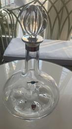 Kristallen karaf met zilveren hals - Orrefors Zweden, Ophalen of Verzenden