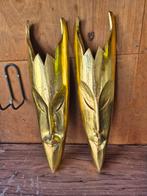 Afrikaanse maskers., Huis en Inrichting, Woonaccessoires | Kapstokken, Ophalen of Verzenden, Gebruikt, Minder dan 100 cm