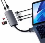 Satechi USB-C Multimedia Adapter Dual 4K, Computers en Software, Dockingstations, Ophalen of Verzenden, Zo goed als nieuw