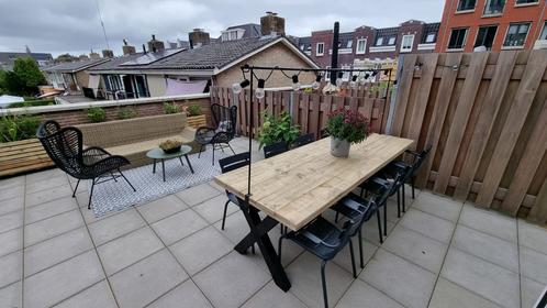 Nieuwe tuintafels industriële look €170, Tuin en Terras, Tuinsets en Loungesets, Nieuw, Hout, Ophalen of Verzenden