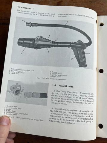 Amerikaans voorschrift vlammenwerper vietnam flame thrower beschikbaar voor biedingen