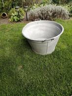 Te koop zinke Teil, Tuin en Terras, Bloembakken en Plantenbakken, Ophalen, Gebruikt, Metaal, 30 tot 60 cm