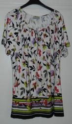 Supervrolijke C&A tuniek/top met bloemen en leuke details., Verzenden, Maat 46/48 (XL) of groter