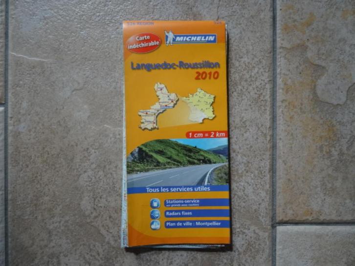 michelin wegenkaart 526 Languedoc Roussillon, Herault, Gard, Boeken, Atlassen en Landkaarten, Zo goed als nieuw, Landkaart, Frankrijk