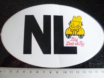 sticker NL nederland holland blij dat ik rij smiley glimlach beschikbaar voor biedingen