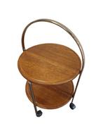 Vintage eikenhouten trolley, Ophalen, Gebruikt, Onbekend, Onbekend
